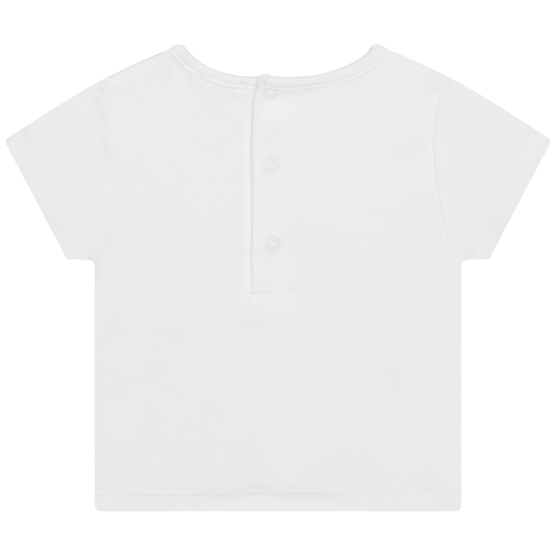 T-shirt and cotton overalls