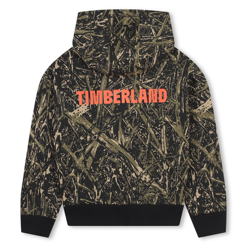 Cardigan molletonn&eacute; &agrave; capuche TIMBERLAND 
                        GARCON