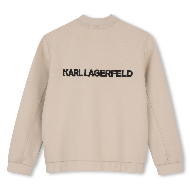 SWEAT ZIPP&Eacute; &Agrave; CAPUCHE KARL LAGERFELD KIDS 
                        GARCON