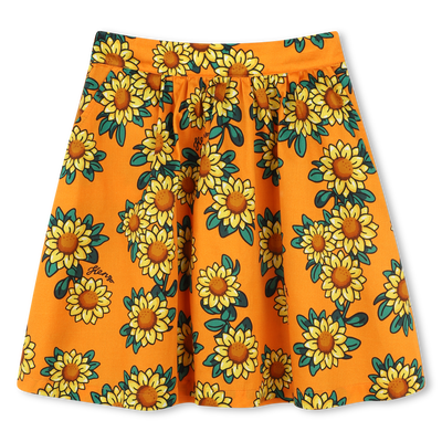 Rok met print van satijnkatoen KENZO KIDS GIRL