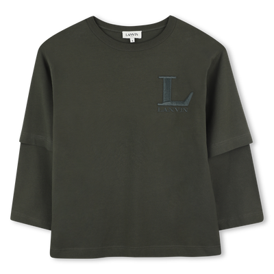 T-shirt met dubbele mouwen LANVIN BOY