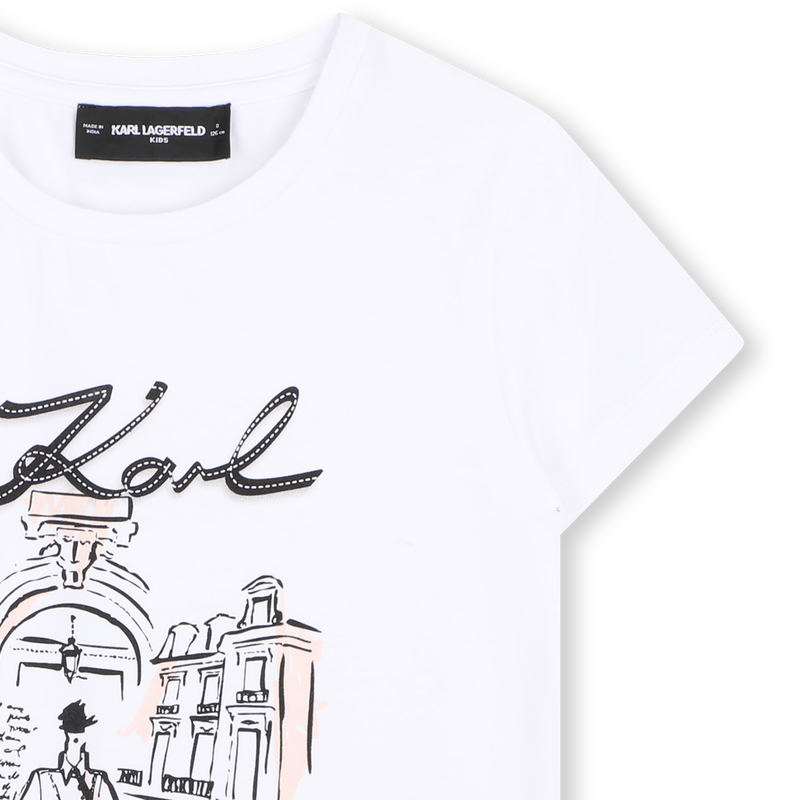 T-shirt met korte mouwen KARL LAGERFELD KIDS 
                        GIRL