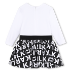 Langarm jurk KARL LAGERFELD KIDS 
                    GIRL