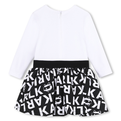 Langarm jurk KARL LAGERFELD KIDS GIRL