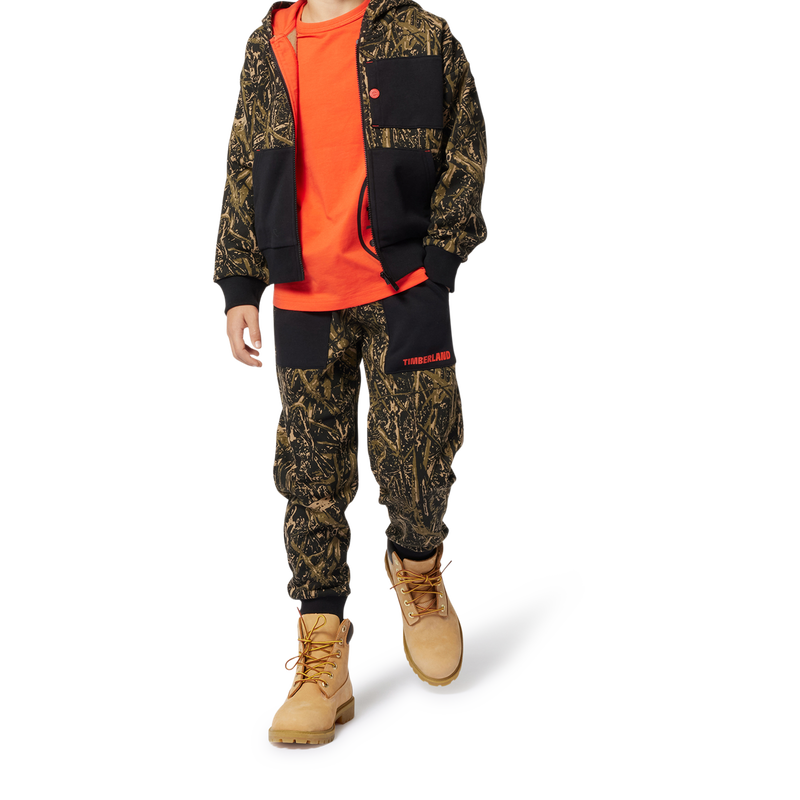 Cardigan molletonn&eacute; &agrave; capuche TIMBERLAND 
                        GARCON
