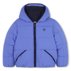 Waterafstotend donsjack met capuchon, LAVENDELBLAUW, hi-res