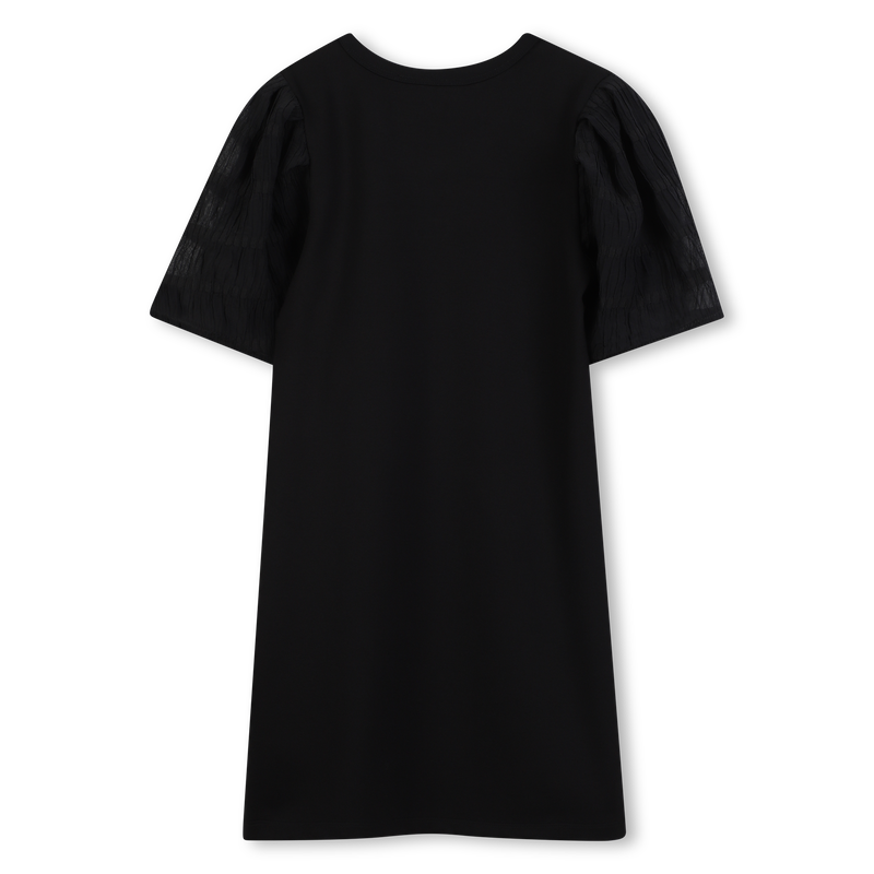 Feestjurk in 2 materialen DKNY 
                        GIRL