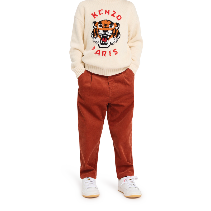 Ribfluwelen broek KENZO KIDS 
                        BOY