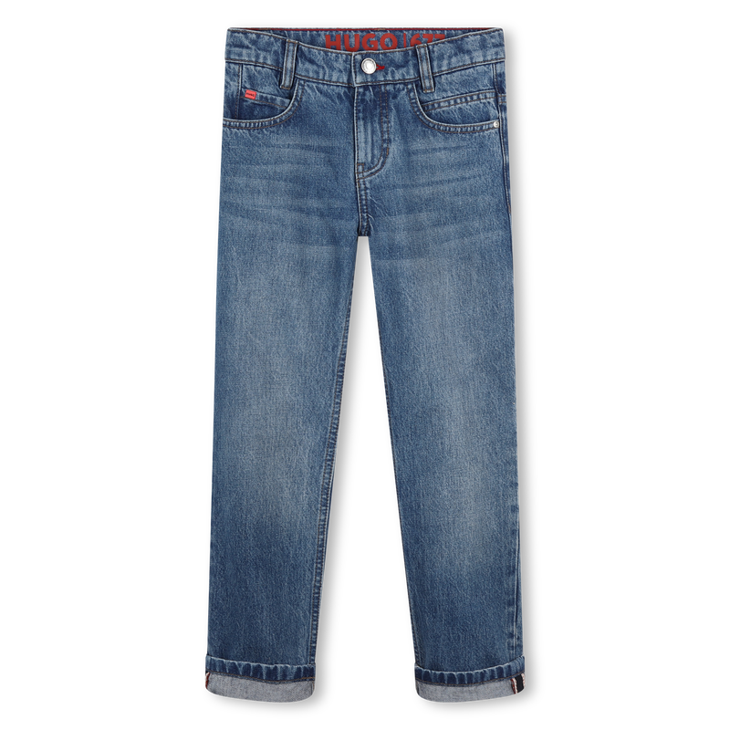 Rechte katoenen jeans HUGO 
                        BOY
