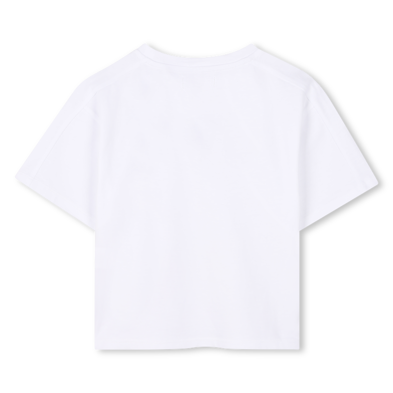 T-shirt ajour&eacute; manches courtes DKNY 
                        FILLE