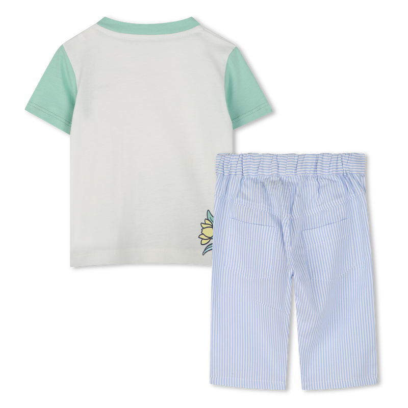 T-shirt et pantalon en coton KENZO KIDS 
                        GARCON