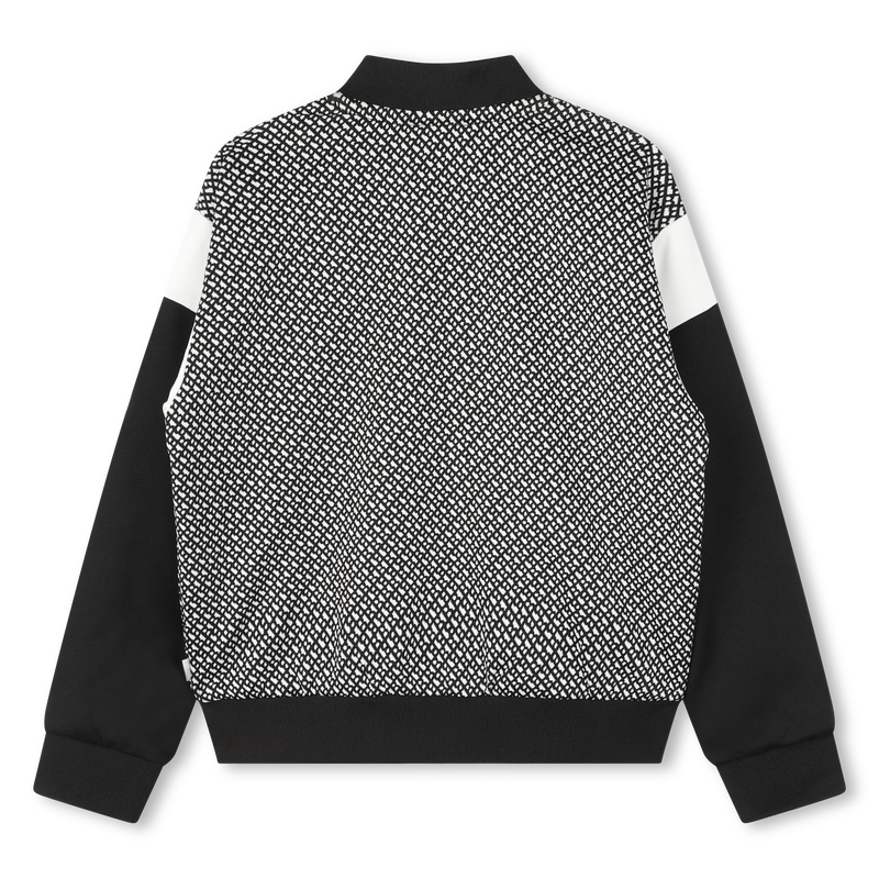 Cardigan zipp&eacute; bicolore BOSS 
                        FILLE