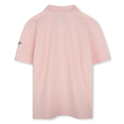 Polo avec badge et broderie KENZO KIDS UNISEXE