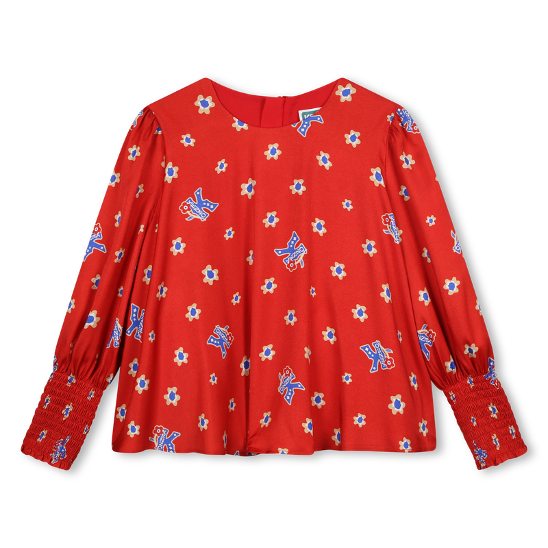 Soepele blouse met print KENZO KIDS 
                        GIRL