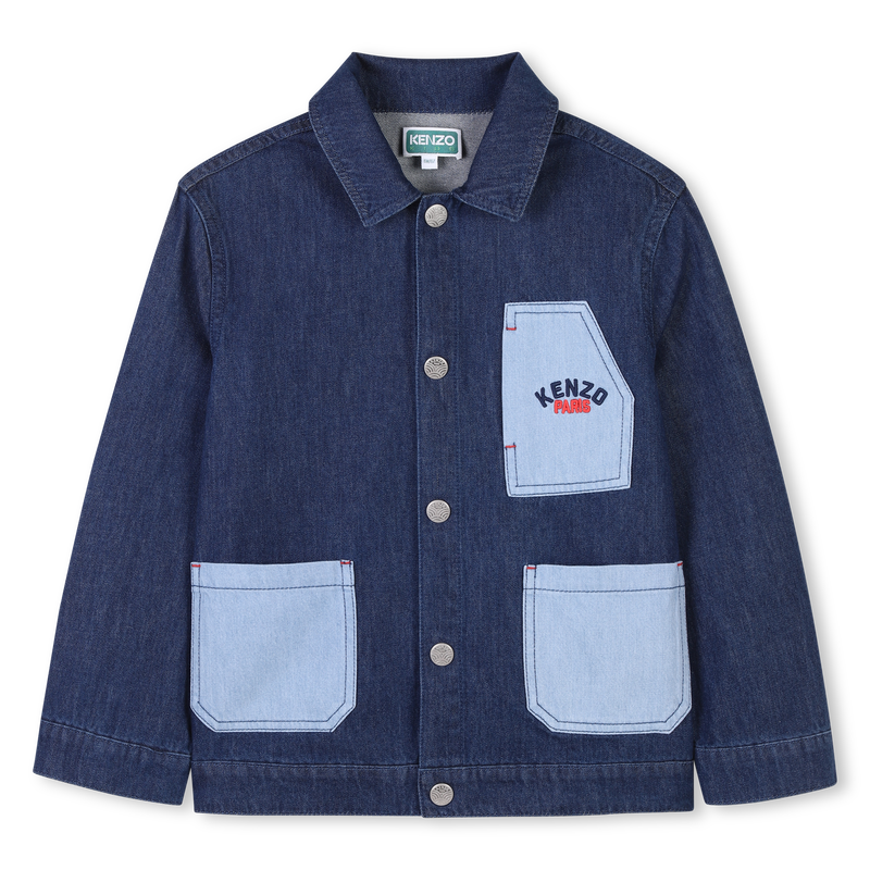 Veste en jean en coton KENZO KIDS 
                        UNISEXE