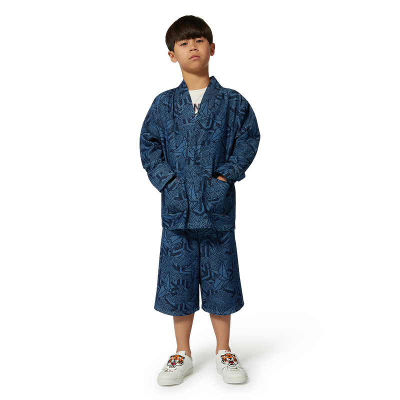 Veste en jean imprim&eacute;e KENZO KIDS 
                        UNISEXE