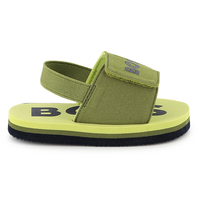 Claquettes avec fermeture par bandes auto aggripan BOSS 
                        GARCON