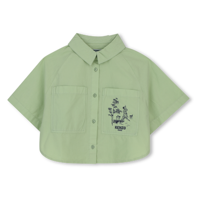 POPLIN OVERHEMD KENZO KIDS GIRL