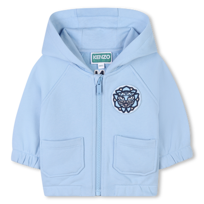 Cardigan de jogging zipp&eacute; KENZO KIDS GARCON