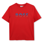 TEE-SHIRT MANCHES COURTES, PIMENT, hi-res