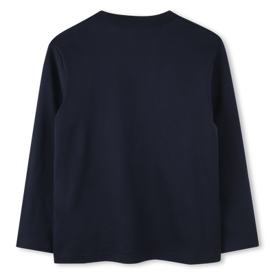 T-shirt uni avec &eacute;tiquette TIMBERLAND GARCON