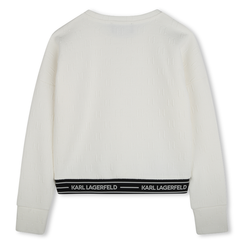 Sweat-shirt &agrave; manches longues KARL LAGERFELD KIDS 
                        FILLE