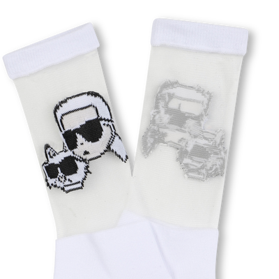 Halfhoge sokken KARL LAGERFELD KIDS GIRL