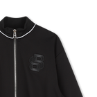 Cardigan brod&eacute; avec rayures BOSS 
                    FILLE