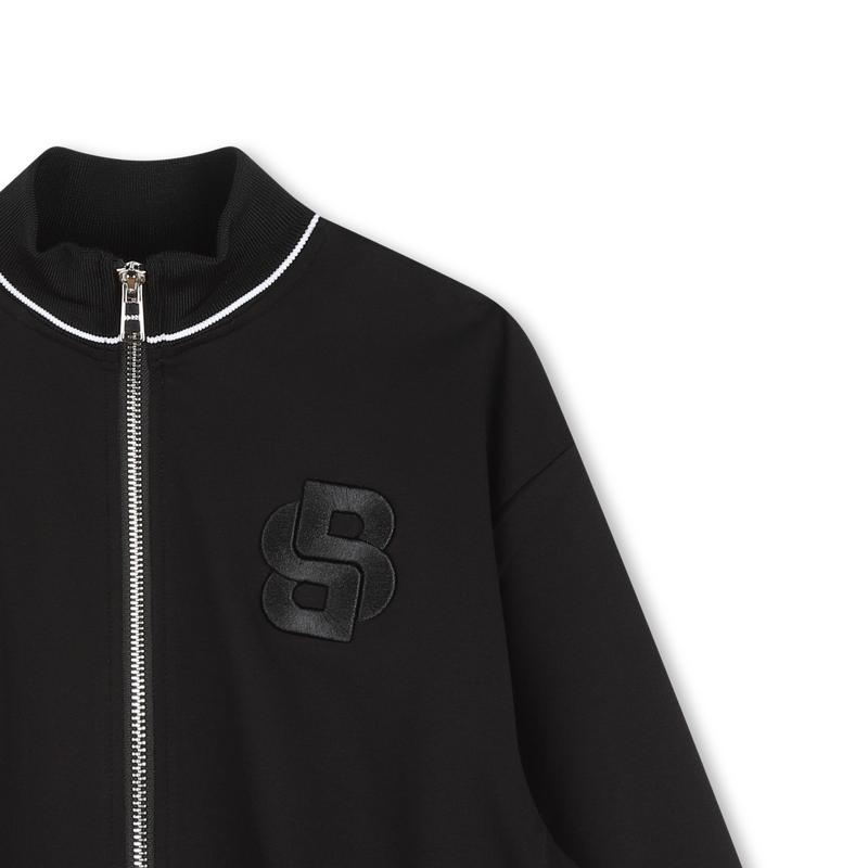 Geborduurde vest met streepjes BOSS 
                        GIRL