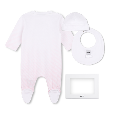 Ensemble pyjama, bonnet et bavoir BOSS FILLE
