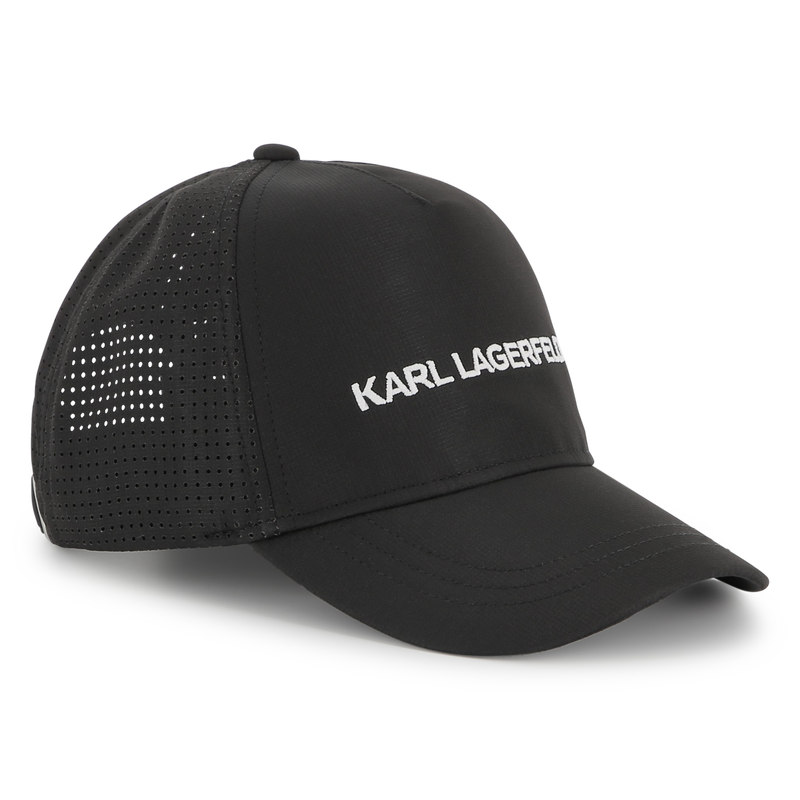 Verstelbare geborduurde pet KARL LAGERFELD KIDS 
                        BOY