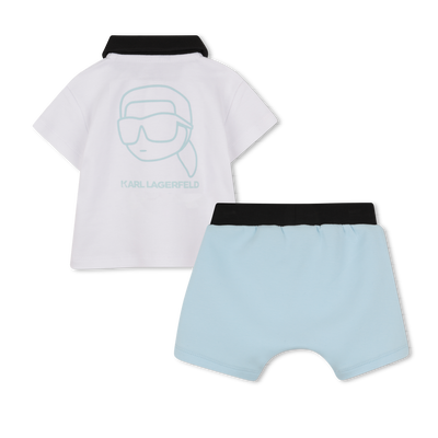 SET T-SHIRT EN KORTE BROEK KARL LAGERFELD KIDS BOY