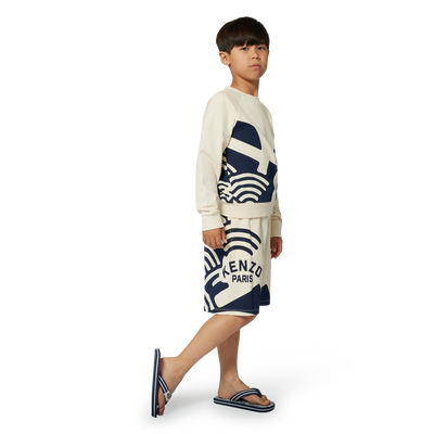 Sweat-shirt molletonn&eacute; coton KENZO KIDS GARCON