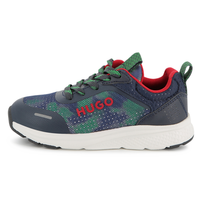 Sneakers met veters en print HUGO BOY