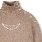 Pull en tricot &agrave; col montant ZADIG VOLTAIRE 
                    FILLE