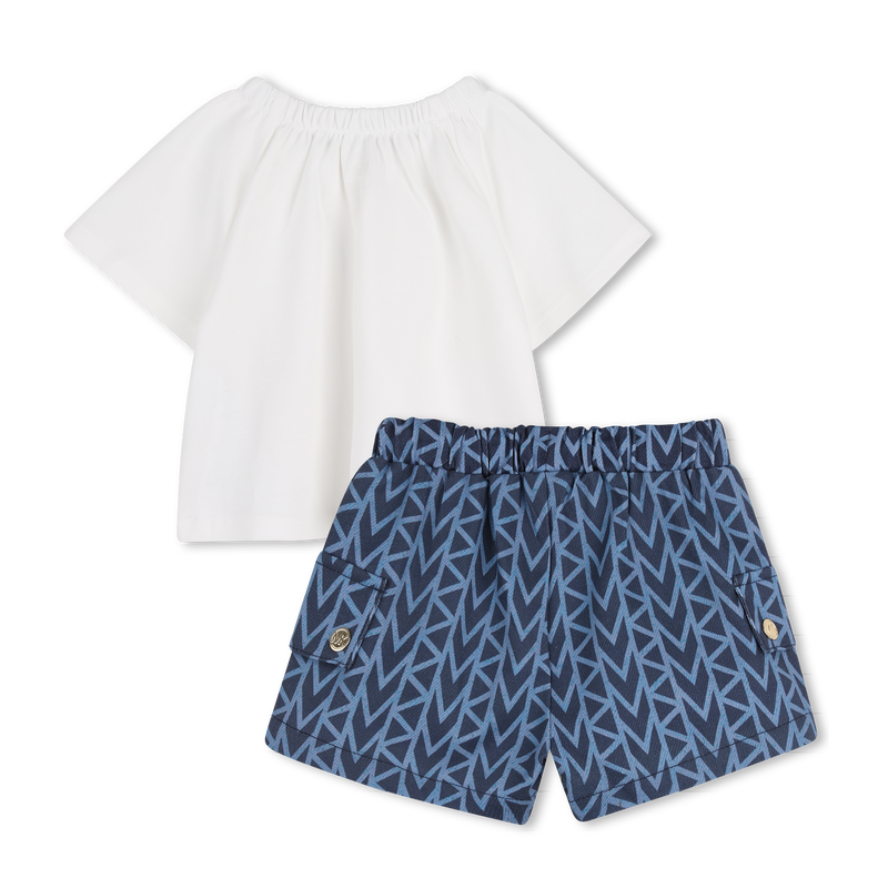 SHORTS EN T-SHIRT SET MICHAEL KORS 
                        GIRL