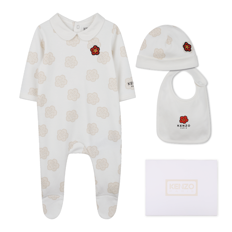Ensemble pyjama, bonnet et bavoir KENZO KIDS 
                        UNISEXE
