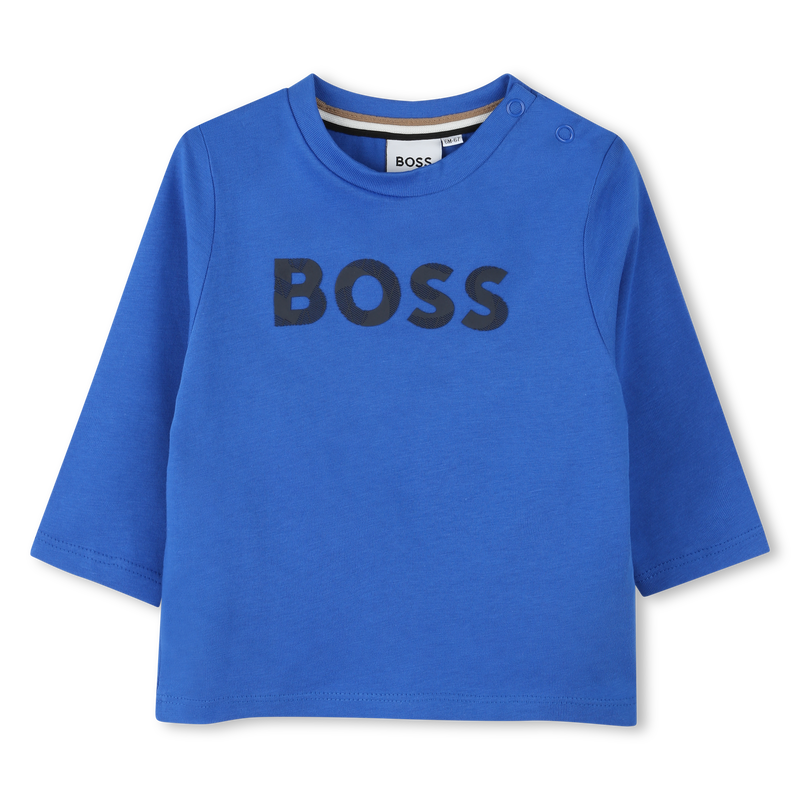 Katoenen T-shirt met logo BOSS 
                        BOY