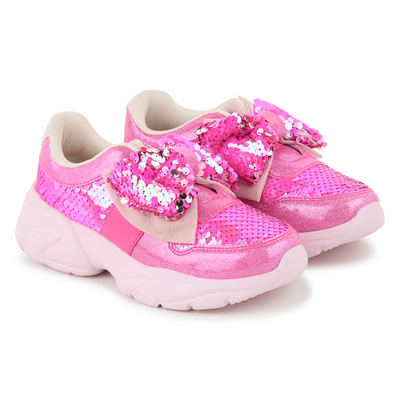 Baskets orn&eacute;es de sequins &agrave; &eacute;lastique BILLIEBLUSH FILLE