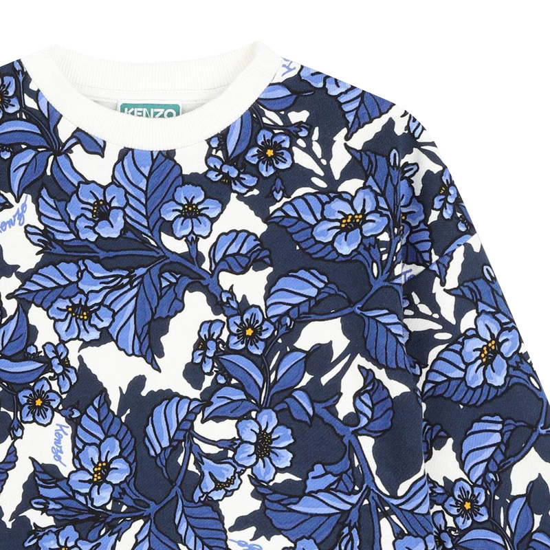 Robe molletonn&eacute;e imprim&eacute;e KENZO KIDS 
                        FILLE