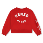 Fleece sweater van katoen KENZO KIDS 
                    GIRL
