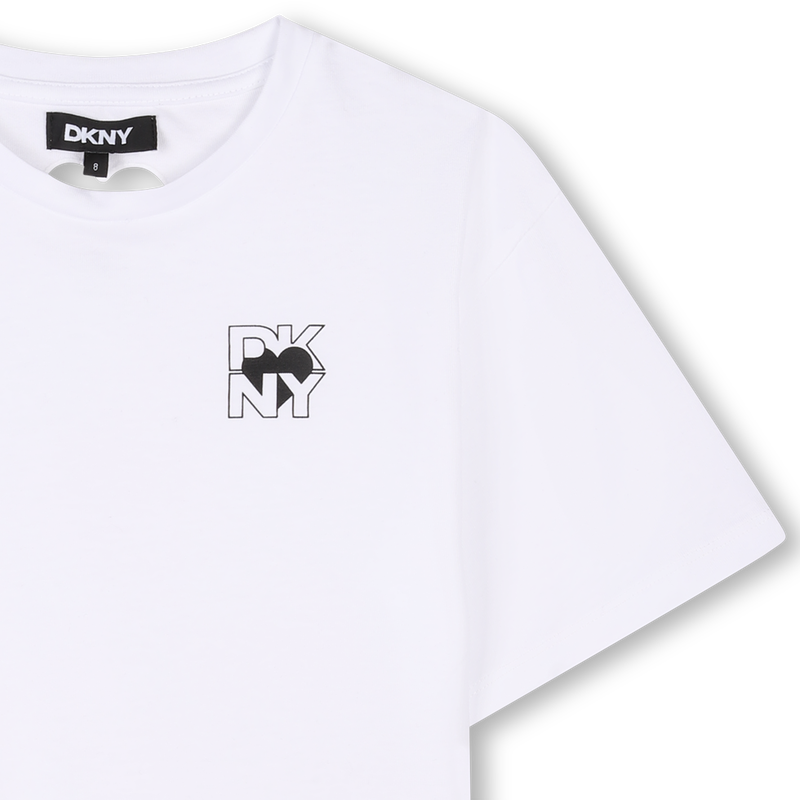 T-shirt manches courtes coton DKNY 
                        FILLE