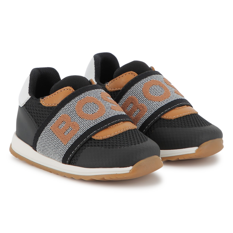 Baskets avec élastique siglé BOSS 
                        GARCON