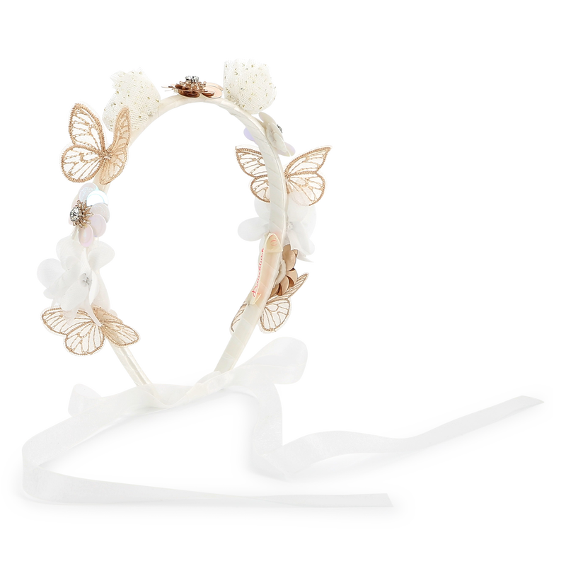 Serre-t&ecirc;te fleurs et papillons BILLIEBLUSH 
                        FILLE