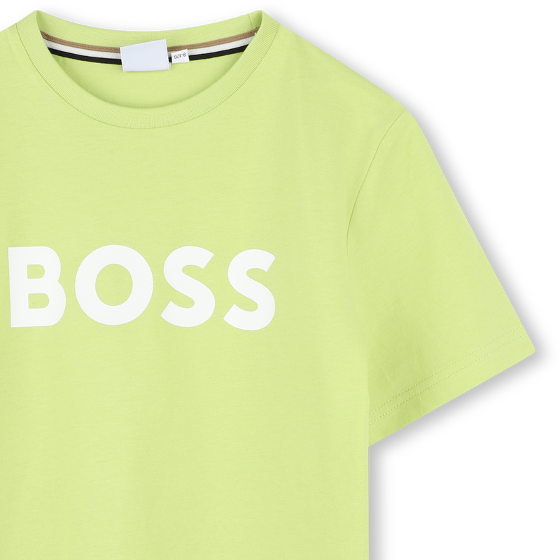 Katoenen T-shirt korte mouwen BOSS 
                        BOY