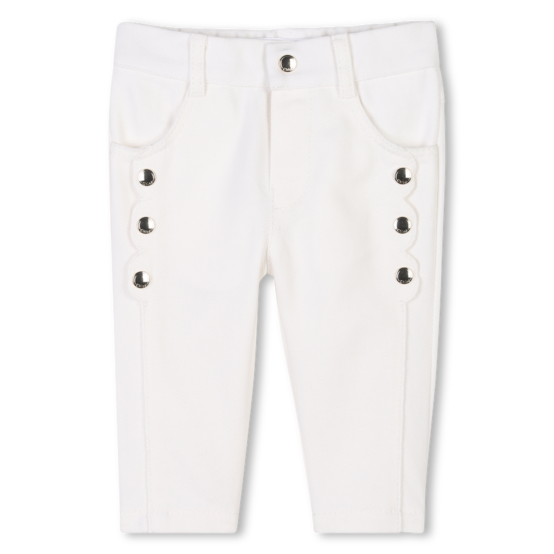 Broek van katoenen keperstof CHLOE 
                        GIRL