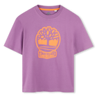 T-shirt bicolore avec logo, CASSIS, hi-res