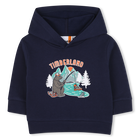 Sweat-shirt &agrave; capuche en molleton, INDIGO BLUE, hi-res