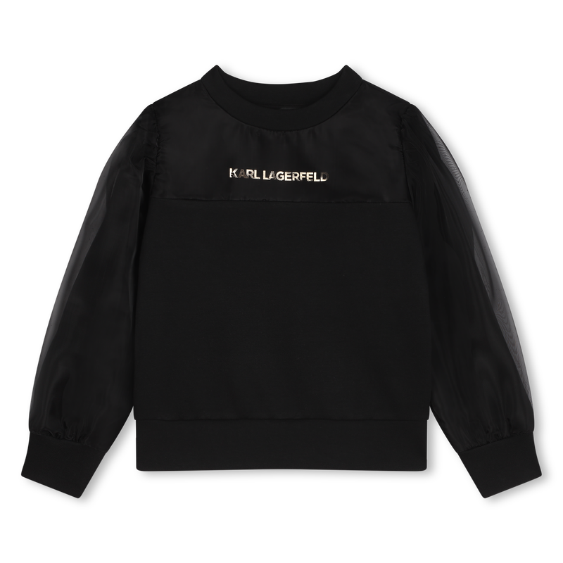 Sweatshirt met organza KARL LAGERFELD KIDS 
                        GIRL