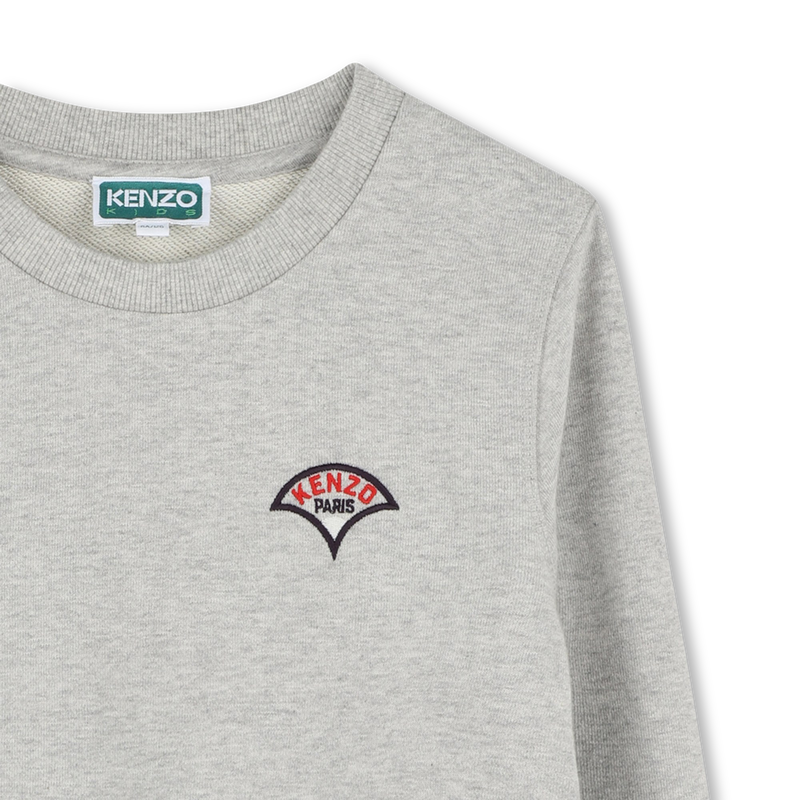 Sweat-shirt brod&eacute; en coton KENZO KIDS 
                        GARCON